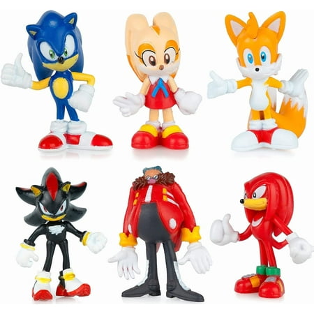 J&G Sonic Toys,2.3 Inches Tall Sonic the Hedgehog Mini Action Figures Pack of 12, Perfect Gifts Versatile Sonic Toy Ideal for Collectors