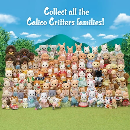 Calico Critters Cuddle Bear Family, Set of 4 Collectible Doll Figures