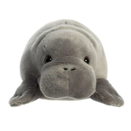 Aurora - Medium Gray Flopsie - 12" Manny Manatee - Adorable Stuffed Animal