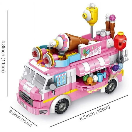 Autumn Building Sets Ice Cream Truck, Different Models Construction, Educational Toy