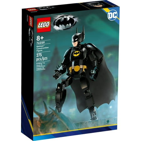 LEGO DC Batman Construction Figure 76259 Buildable DC Action Figure, Fully Jointed DC Toy for Play and Display with Cape from the Batman Returns Movie, Batman Toy for 8 Year Olds