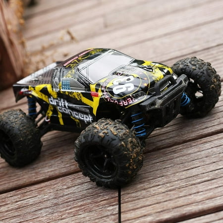 Remote Control Car for Kids Adults 40+ MPH 4x4 Power 1:18 Scale Brushless Motor, Hobby Electric Monster RC Truck All Terrain off Road 2 Batteries Outdoor Play