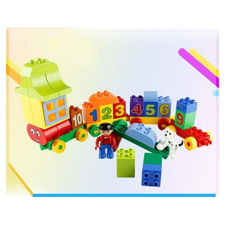 Train Building Blocks Mundo Toys 50 Pieces, Toddler Educational Learning Gift for Boys Girls +3