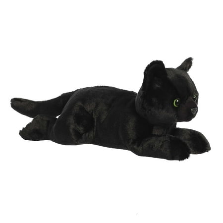 Aurora - Medium Black Flopsie - 12" Twilight Cat - Adorable Stuffed Animal