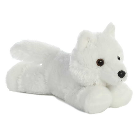 Aurora - Small White Mini Flopsie - 8" White Wolf - Adorable Stuffed Animal