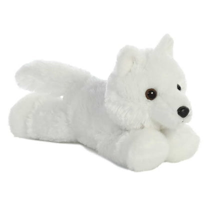 Aurora - Small White Mini Flopsie - 8" White Wolf - Adorable Stuffed Animal