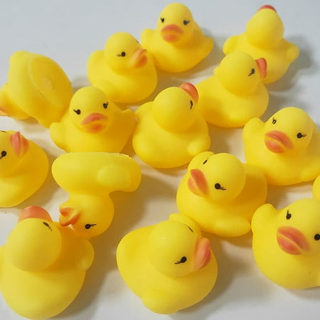 US 60-120Pc Mini Rubber Ducky Float Duck Baby Bath Toy Birthday Party Decoration