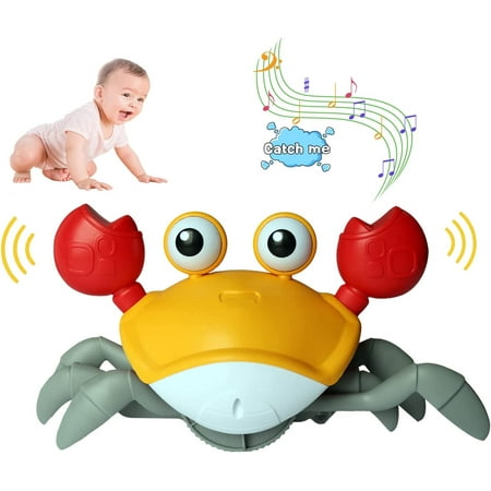 Zendure Crawling Crab Baby Toy Infant Tummy time Toys 3 4 5 6 Babies boy Girl Sensory Toys 3-6 6-12 Learning to Crawl 9-12 12-18 Walking Toddler Gifts