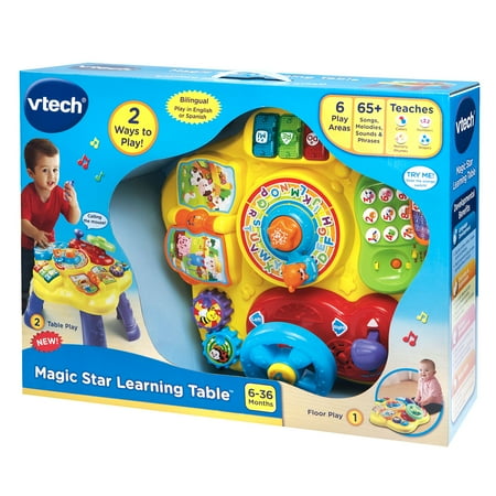 VTech Magic Star Learning Table Alphabet Toys with Accessories Included, Baby and Toddler Toys