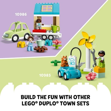 LEGO DUPLO Construction Site 10990 Educational Large Brick Building Set, Pretend Play Learning Toy with Bulldozer, Cement Mixer and Crane Toys, Sensory Toys for Toddlers, Boys and Girls Ages 2 and Up