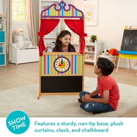 Melissa & Doug Deluxe Puppet Theater - Sturdy Wooden Construction