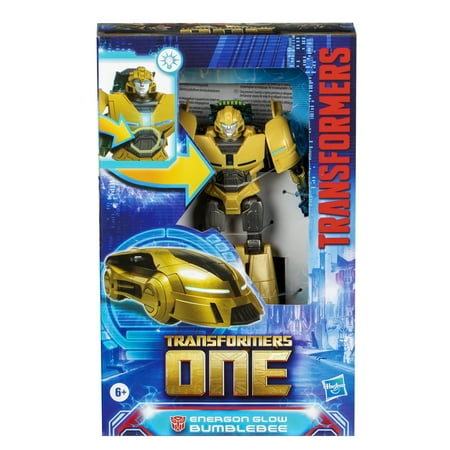 Transformers One Energon Glow Bumblebee (B-127) Action Figure, 6" Robot Toys, Christmas Gifts for Boys & Girls, 6+