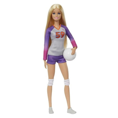 Barbie Doll & Accessories, Made to Move Career Volleyball Player Doll, 11 in