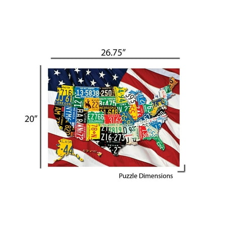 Allied Products, State Plates 400 Piece Puzzle