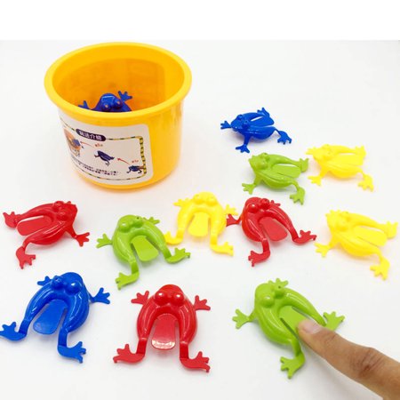 12pcs Jumping Frogs Game Toy Party Favor Birthday Party Toys Action Toy Figures For Girl Boy