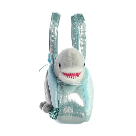 Aurora - Small Blue Fancy Pals - 7" Peek-A-Boo Shark - Fashionable Stuffed Animal