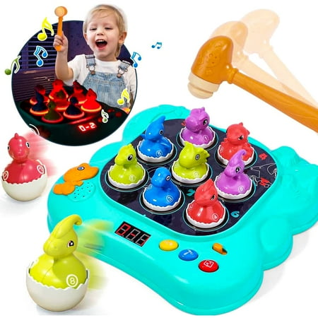 Whack A Dinosaur Game, Toys for Toddlers, Learning Educational Toys for 1 2 3 4 5 6 Years Old Boys Girls