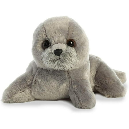 Aurora - Small Gray Mini Flopsie - 8" Harpo Seal - Adorable Stuffed Animal