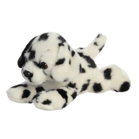 Aurora - Small White Mini Flopsie - 8" Dipper Dalmatian - Adorable Stuffed Animal