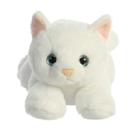 Aurora - Medium White Flopsie - 12" Precious White Kitty - Adorable Stuffed Animal