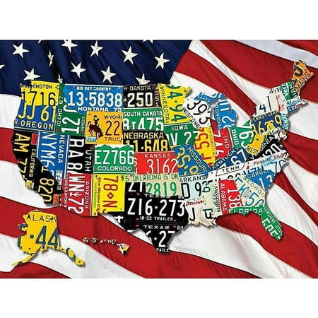 Allied Products, State Plates 400 Piece Puzzle