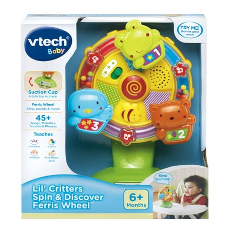 VTech Lil' Critters Spin and Discover Ferris Wheel, Toddler Learning Toy