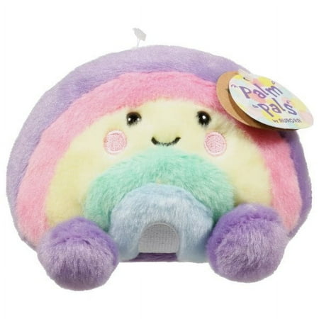 Aurora - Mini Multicolor Palm Pals - 5" Vivi Rainbow - Adorable Stuffed Animal