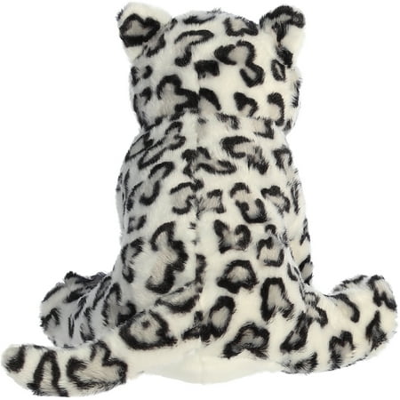 Aurora - Medium White Destination Nation - 12" Snow Leopard - Adventurous Stuffed Animal