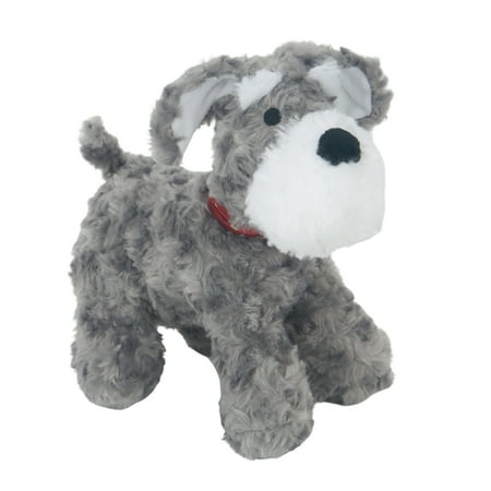 Bedtime Originals Plush Gray/White Dog Stuffed Animal - Whiskers