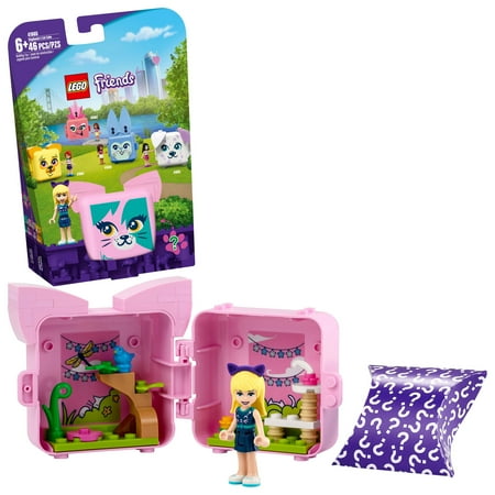 LEGO Friends Stephanie’s Cat Cube 41665 Building Toy for Kids Who Love Animals (46 Pieces)