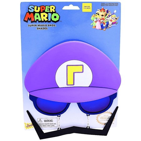 Party Costumes - Sun-Staches - Nintendo Super Mario - Waluigi New SG2569