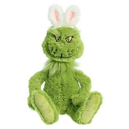 Aurora 15995 14 in. Whimsical Dr. Seuss Bunny Grinch Magical Storytelling Literary Inspiration Stuffed Animal Plush Toy, Green