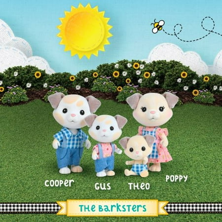 Honey Bee Acres The Barksters Dog Family, 4 Miniature Doll Figures, Children Ages 3+