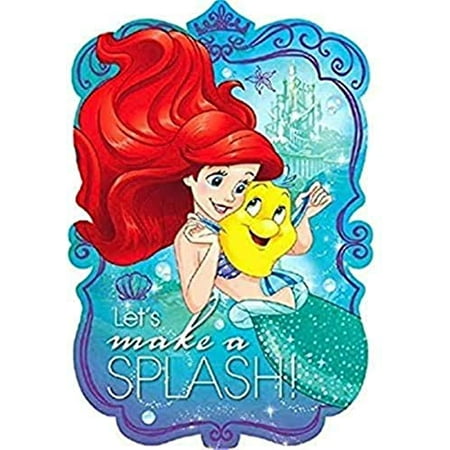 Disney Ariel Dream Big Collection Postcard Invitations, 4.25" x 6.25", 8 Ct.