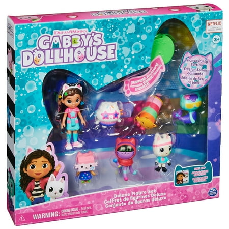 Gabby’s Dollhouse, Dance Party Figure Set of Collectible Toys