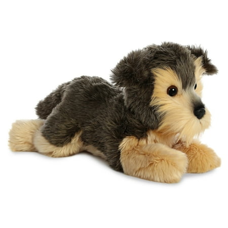 Aurora - Medium Gray Flopsie - 12" Yorky - Adorable Stuffed Animal