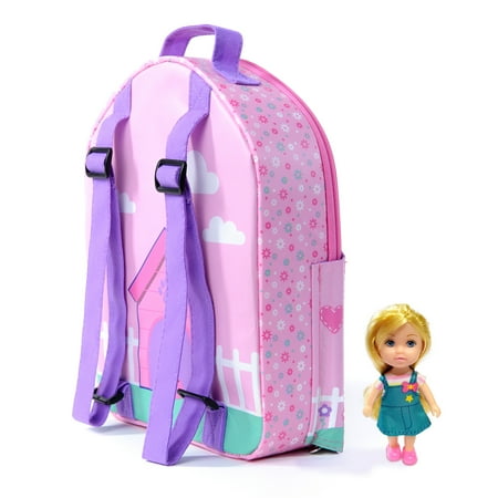 Neat-Oh! Everyday Princess Zipbin 40 Doll Dollhouse Backpack with 1 Doll