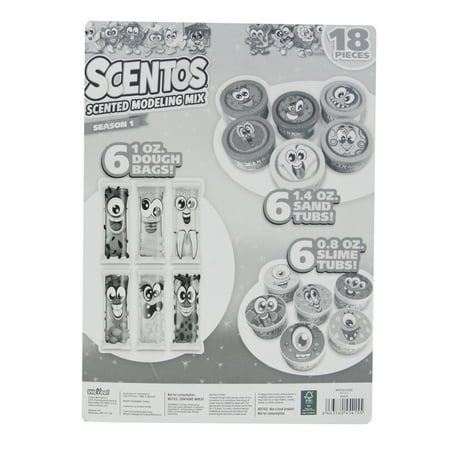 Scentos Scented Cloud Sand, Slime & Dough 18 Piece Value Pack, Birthday Party Favors