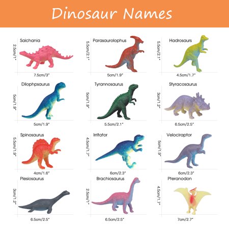 OOTSR 24 Pack Dinosaur Toy, Educational Combination of Realistic Dino Figure for Cool Boys Girls Birthday Party Favors