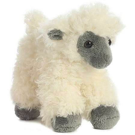 Aurora - Small White Mini Flopsie - 8" Black Face Sheep - Adorable Stuffed Animal