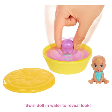 Barbie Color Reveal Baby Dolls With 5 Surprises, Sand & Sun Series