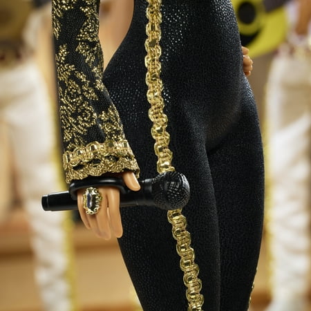 Barbie Signature Juan Gabriel Collectible Doll in Chic Black and Gold Suit