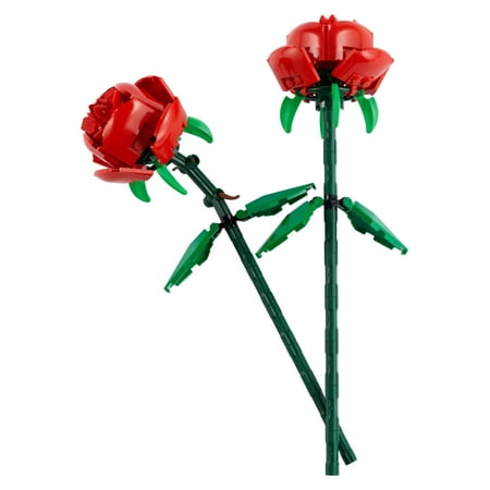 LEGO Roses Building Kit, Artificial Flowers for Home Décor, Unique Gift for Her or Him for Anniversaries, Botanical Collection Set for Build and Display, Gift to Build Together, 40460