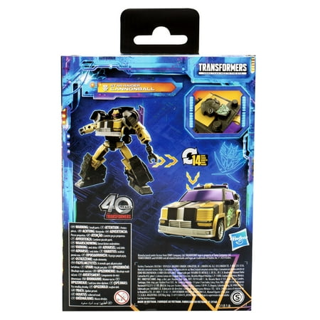 Transformers Legacy United Deluxe Star Raider Cannonball 5.5” Action Figure, 8+, Walmart Exclusive