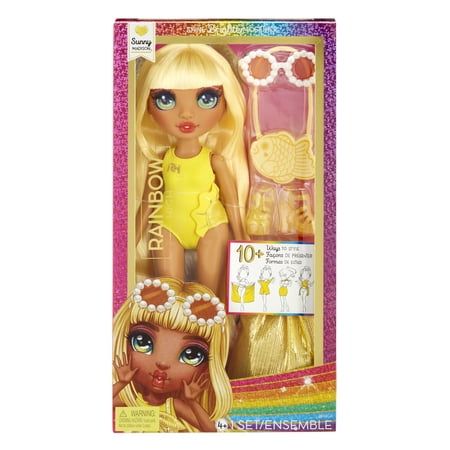 Rainbow High Swim & Style Sunny, Yellow, 11'' Doll, Ages 4-12