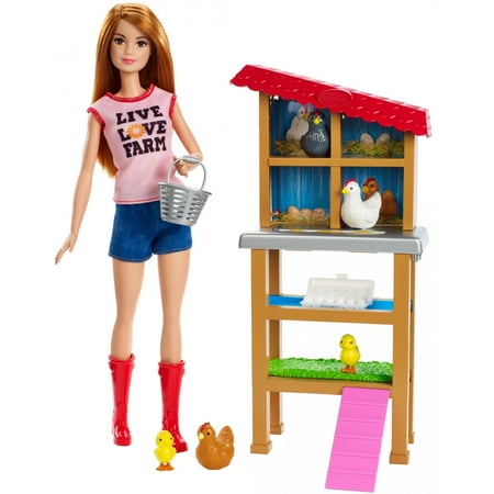 Barbie Careers Chicken Farmer Doll & Chicken Coop Playset