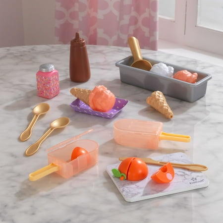 KidKraft Create & Cook™: Peach Popsicles Pretend Play Set