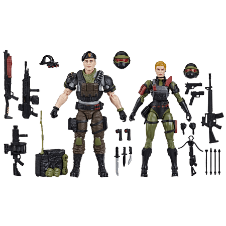 G.I. Joe Classified Series #138, Night Force Vincent R. "Falcon" Falcone & Quarrel, 6 Inch Action Figures, Christmas Gifts for Kids