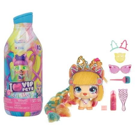 VIP Pets Colorboost - Includes Doll, 9 Surprises and 6 Accessories!