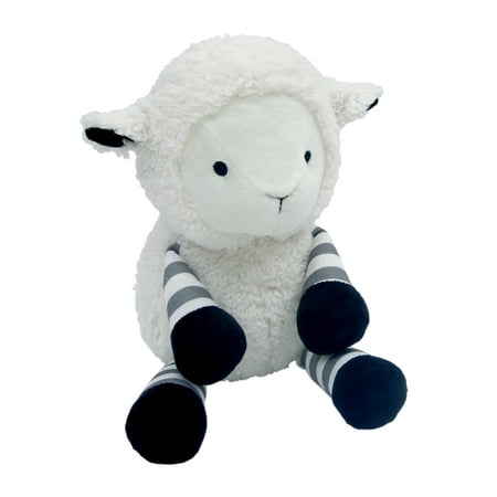 Lambs & Ivy Little Sheep White/Gray Plush Lamb Stuffed Animal Toy - Ivy